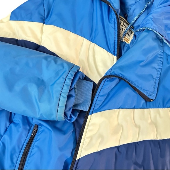 VINTAGE Retro Nylon Insulated Puffer Jacket - Picture 5 of 8